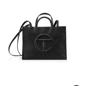 Telfar Classic Black Tote Bag - Medium